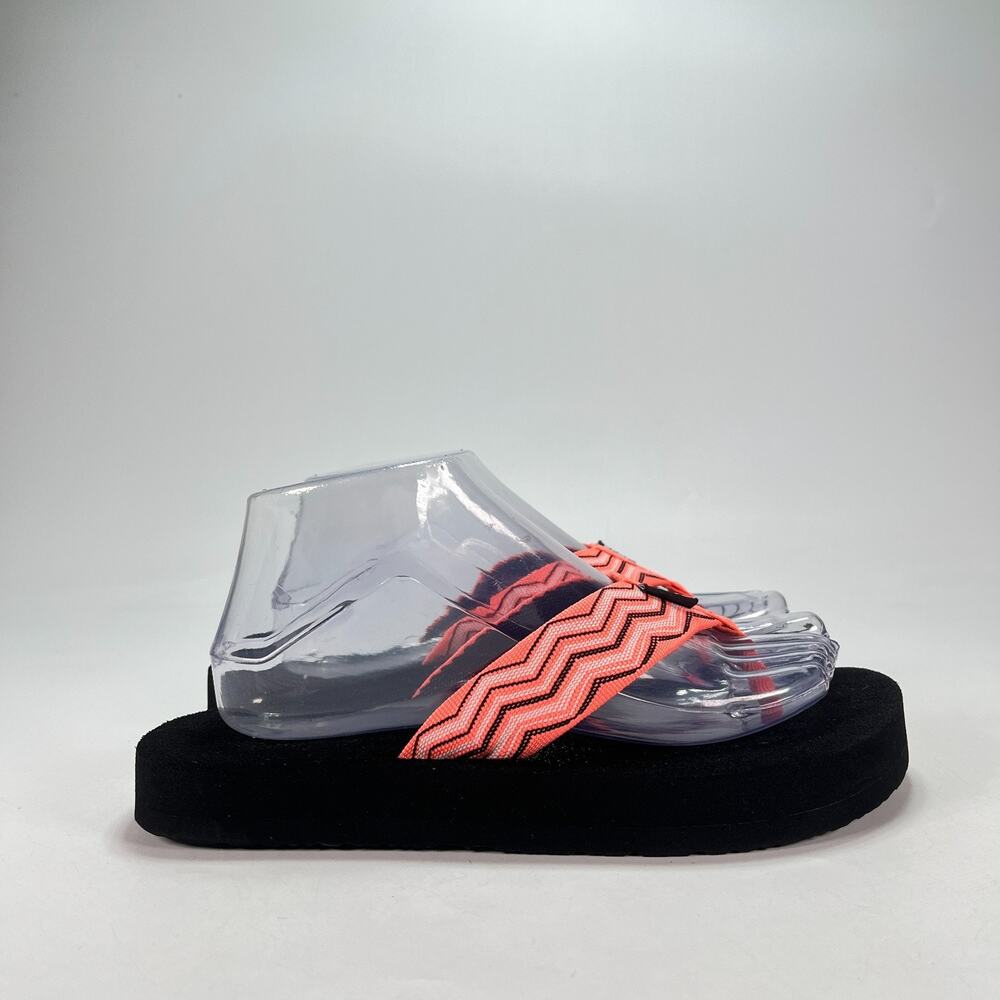 Teva Original Mush Coral Orange Flip Flops Thong Sandals 1001825 Women's Size 9
